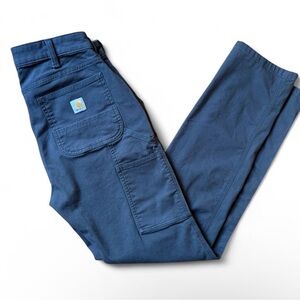 Carhartt Women’s Relaxed Fit Straight Leg Canvas Pants Gray Size 2 Pant Workwear
